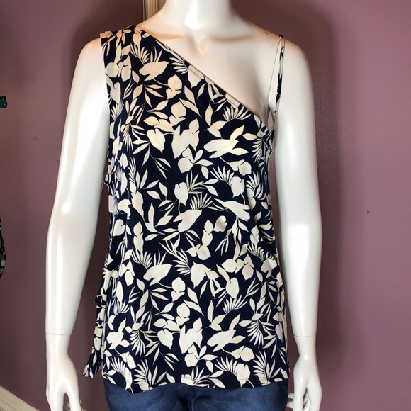 Banana Republic Tops - Banana Republic Floral Print Tie Waist Knit Top